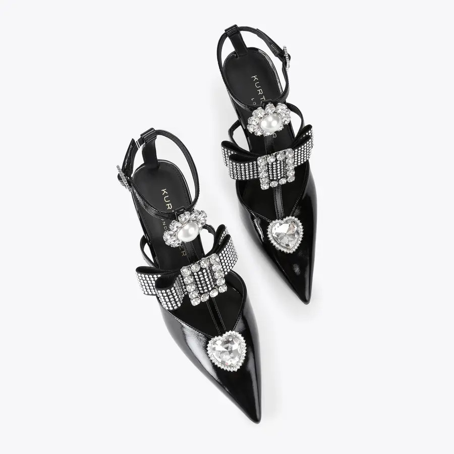 Kurt Geiger Londonbow point gladiator court$260$10855% Off | Kurt Geiger US