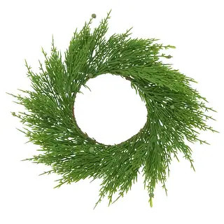 Faux Cypress Wreath - Bed Bath & Beyond - 18657692 | Bed Bath & Beyond