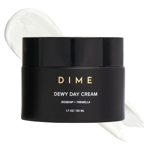 Dime Beauty Dewy Day Cream, Morning Face Moisturizer with Rosehip Oil and Tremella Snow Mushroom, 1.7 oz / 50 ml | Amazon (US)