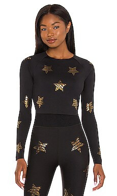 ultracor Croc Knockout Maverick Top in Nero & Gold from Revolve.com | Revolve Clothing (Global)