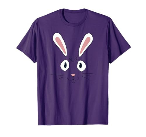 Cute Bunny Ears Face Shirt HAPPY EASTER Gift T-Shirt | Amazon (US)