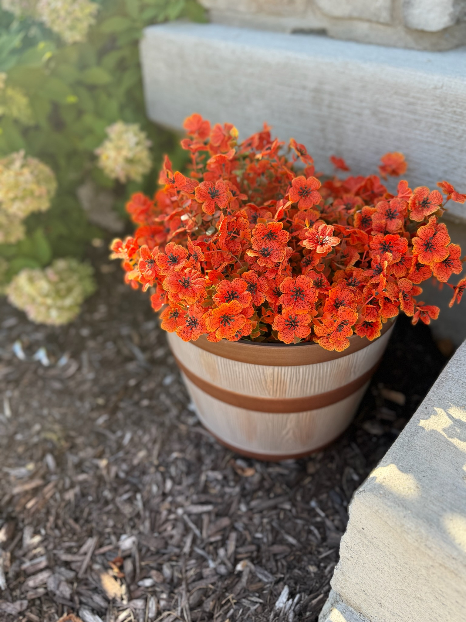 Fall porch decor // mums // faux florals // fall colors 

 #LTKSeasonal #LTKHome