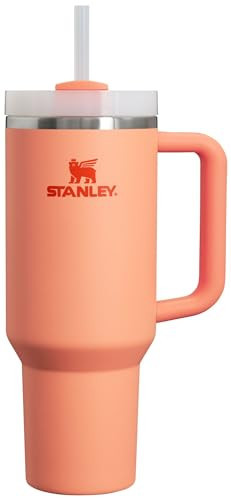 Stanley Quencher H2.0 Tumbler with Handle and Straw 40 oz | Flowstate 3-Position Lid | Cup Holder Compatible for Travel | Insulated Stainless Steel Cup | BPA-Free | Nectarine | Amazon (US)