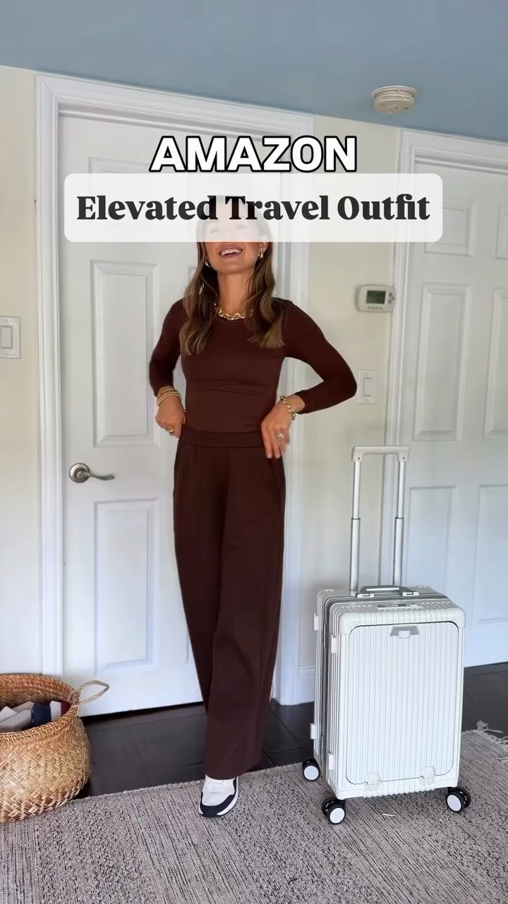 Amazon Elevated Travel Outfit✈️ comment ‘TRAVEL’ to receive direct link to your DMs!

The kind of travel outfit that looks expensive but feels like pajamas🙌🏼 This two-piece-set is so comfortable, has pockets everywhere, and instantly looks more elevated with a little jewelry. I love that you can wear the pieces together or mix and match them. Definitely one of those Amazon finds that makes getting dressed SO easy!

Fall outfit, casual chic outfit, easy outfit, 2 piece set, comfy outfit, amazon fashion, over 35 style, mom style
