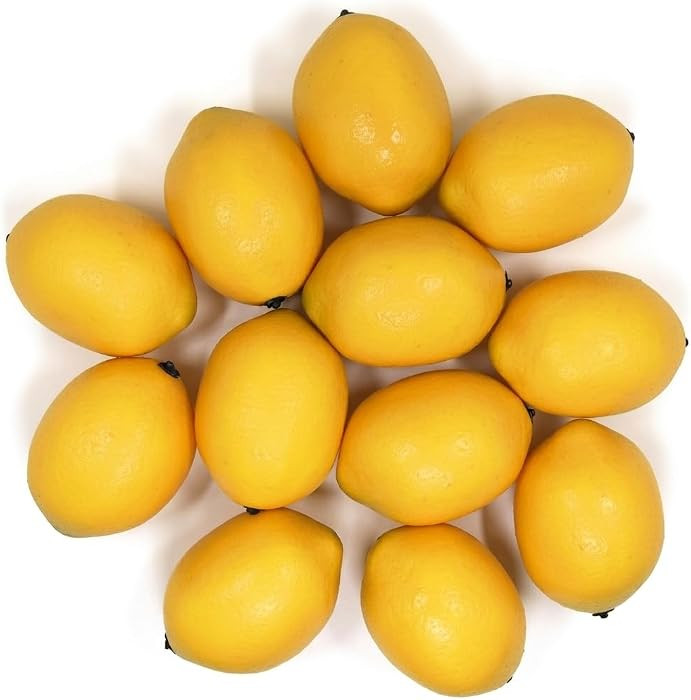 Artificial lemons for decoration, Faux limes & lemon party decorations, for Summer table, Lemonad... | Amazon (US)