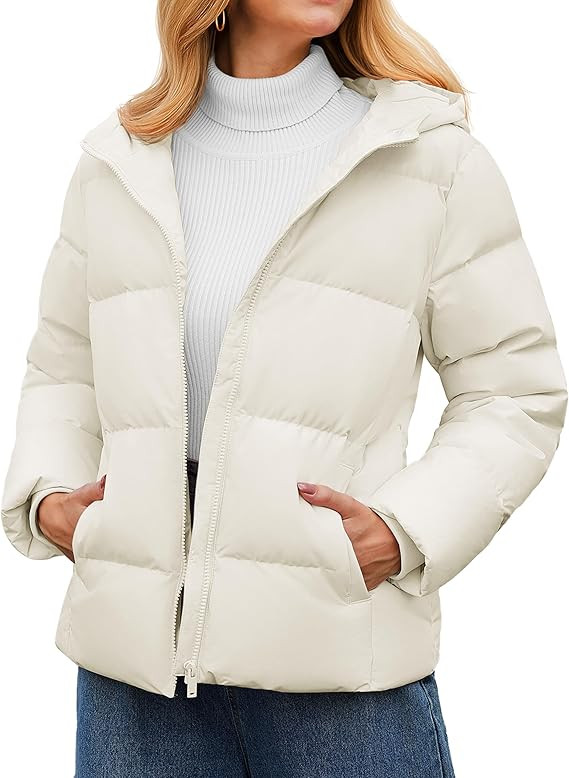 YUCOLEN Womens Down Puffer Jacket Winter Warm Hooded Coats for Women Quilted Lightweight Zip Up S... | Amazon (US)