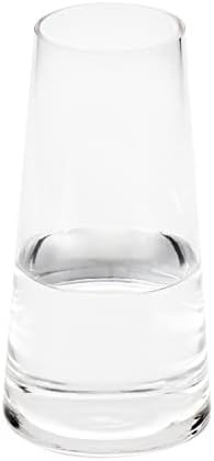 Vase Glass Set W5''*D3.5''*H9.7'' Modern Clear Medium Simple Style Clear Flower Glass Vases for Home | Amazon (US)