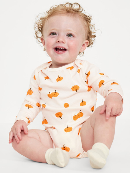 Printed Long-Sleeve Bodysuit for Baby | Old Navy (US)