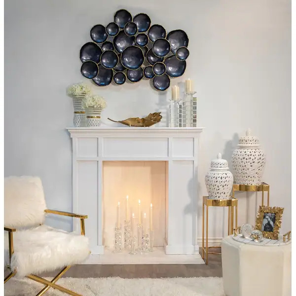 Sagebrook Home Coastal Neutral Cutout Ceramic Jar or Vase - 12" x 12" x 24" - White | Bed Bath & Beyond