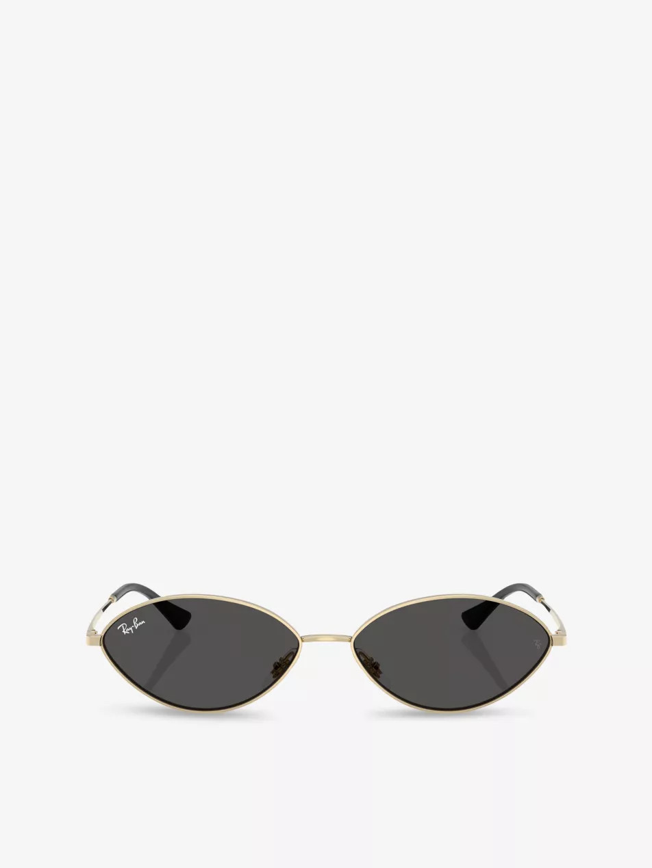 RB3757 Kai Oval-Frame Metal Sunglasses | Selfridges