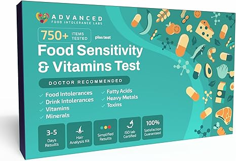 AFIL Premium 750+ Items Test Kit, Food Sensitivity Test Kit for Adults & Kids, Gluten Intolerance... | Amazon (US)