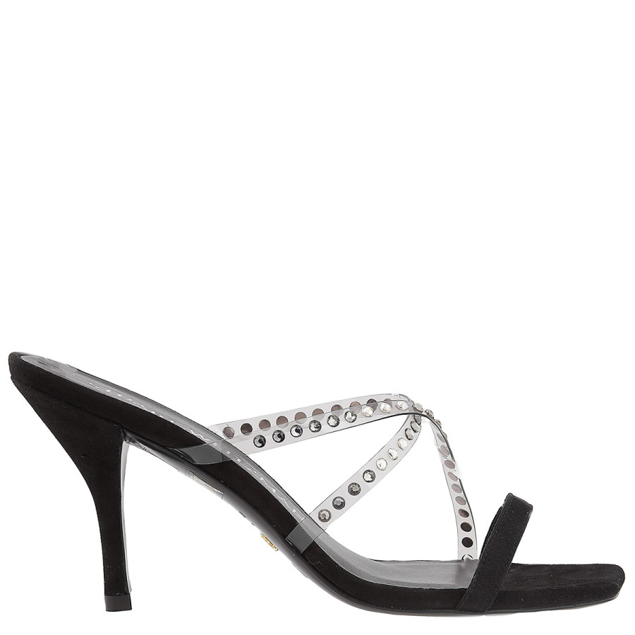 Stuart Weitzman Strapeze Crystal 85 Mules | Jomashop.com & JomaDeals.com