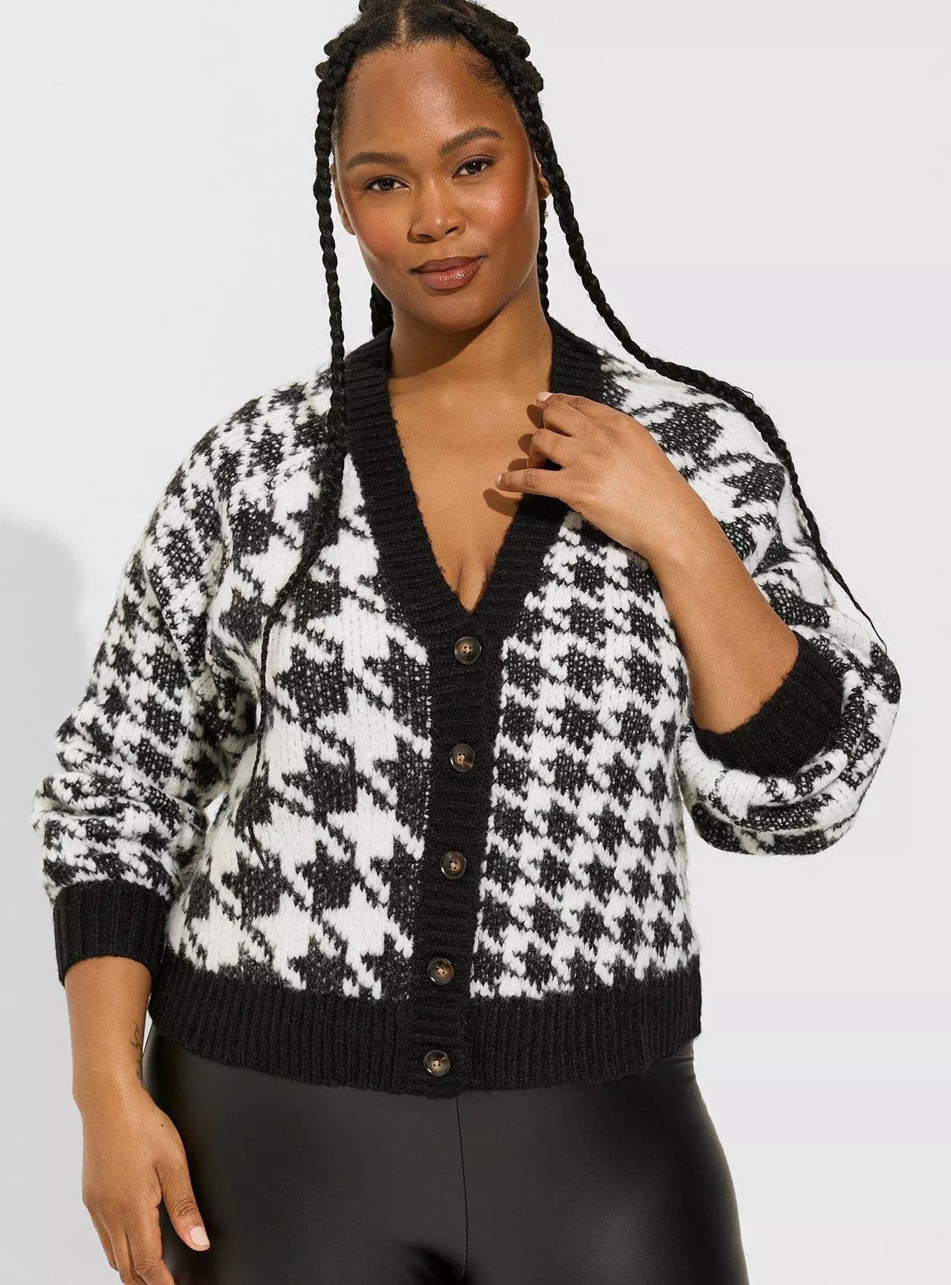 Cardigan V-Neck Button Front Sweater | Torrid (US & Canada)