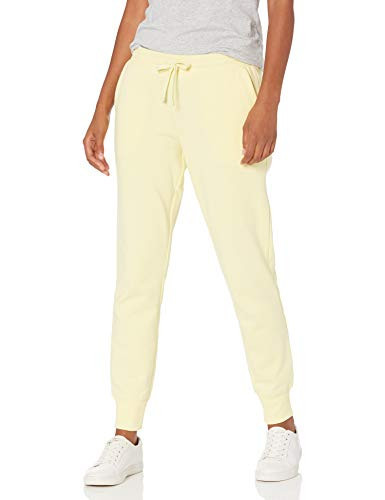 Amazon Essentials Women's Fleece Jogger Sweatpant (Available in Plus Size), Light Yellow, Small | Amazon (US)