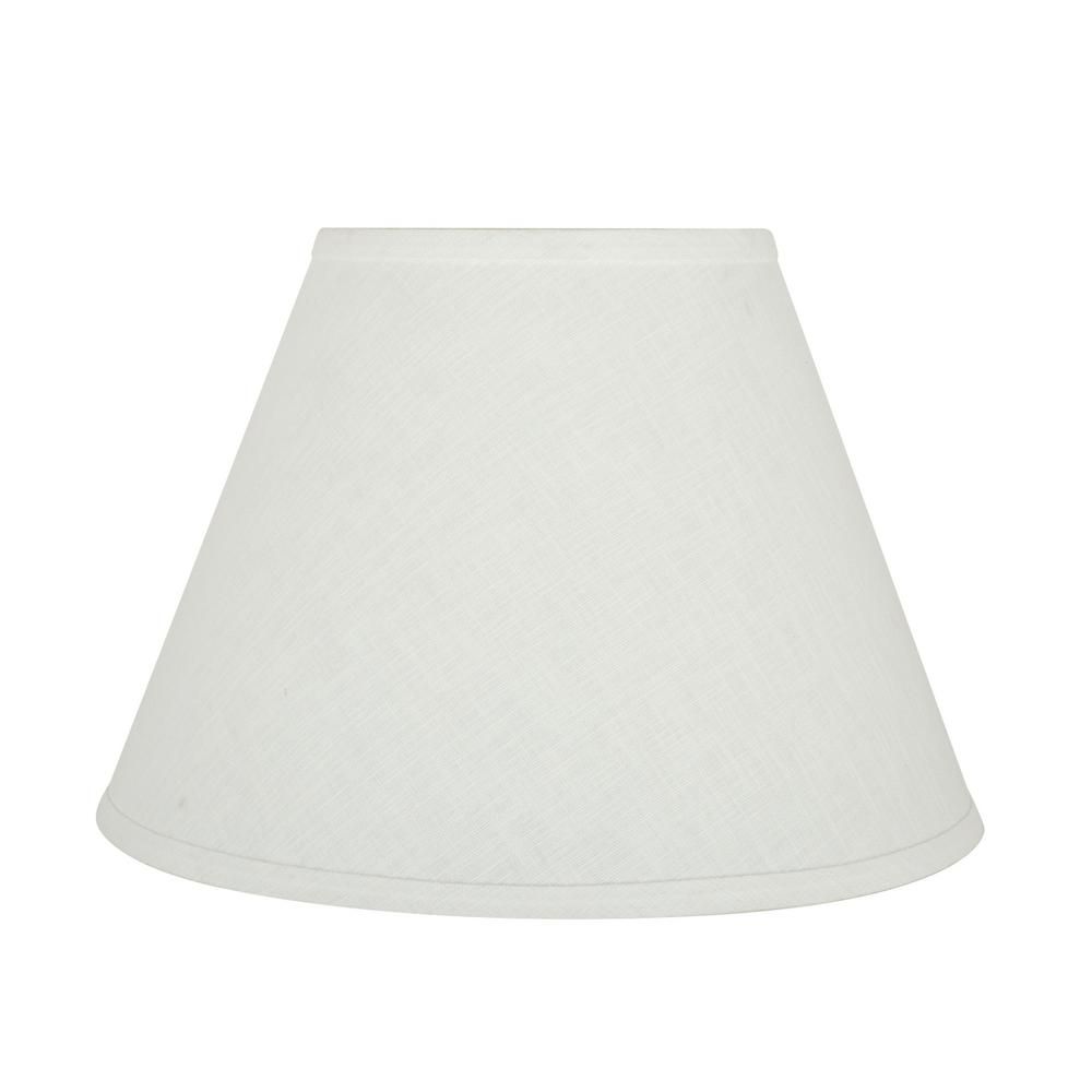 Aspen Creative Corporation 14 in. x 10 in. White Hardback Empire Lamp Shade | The Home Depot