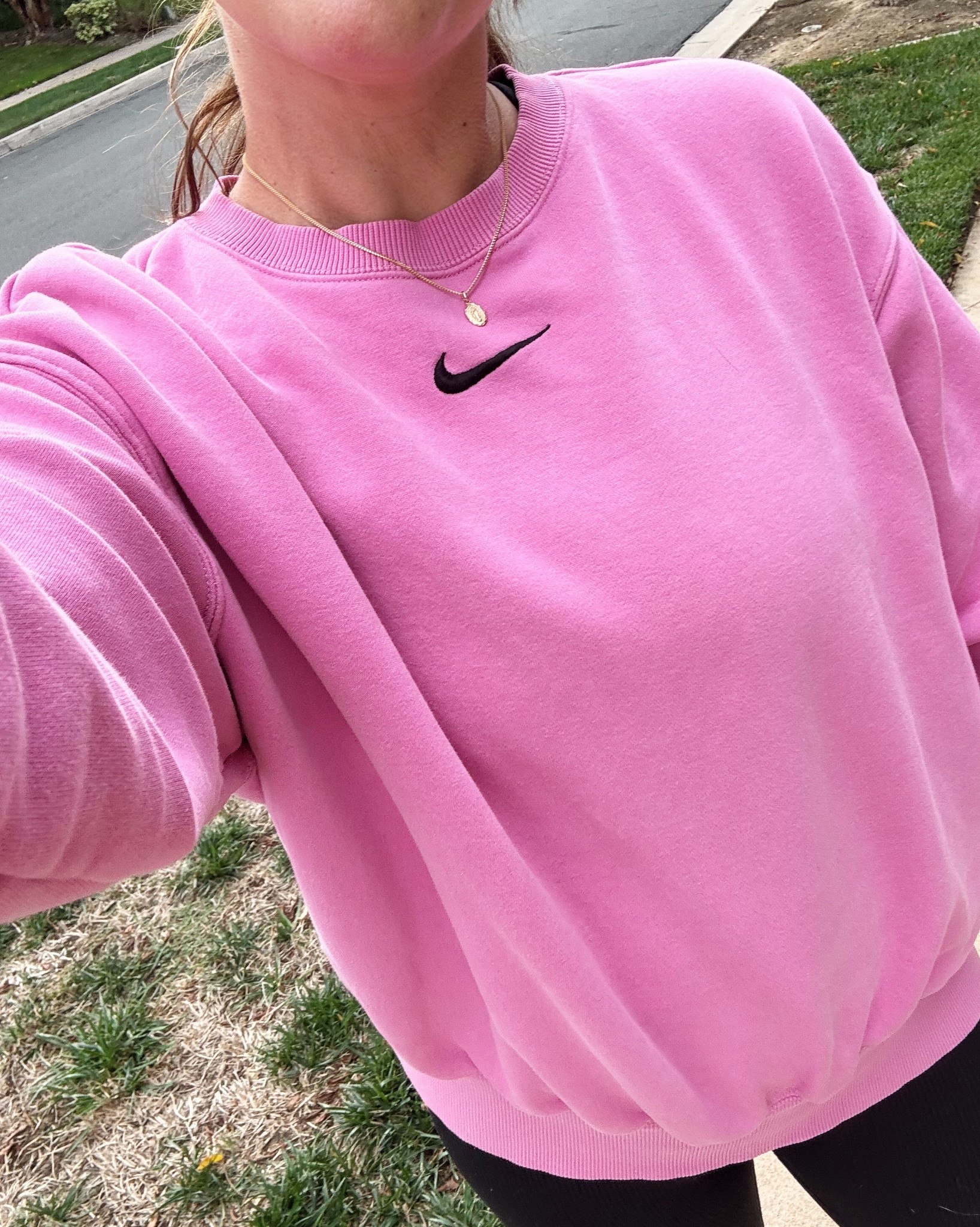 The pop of pink makes this sweatshirt so darn fun! 

#LTKGiftGuide #LTKActive #LTKOver40