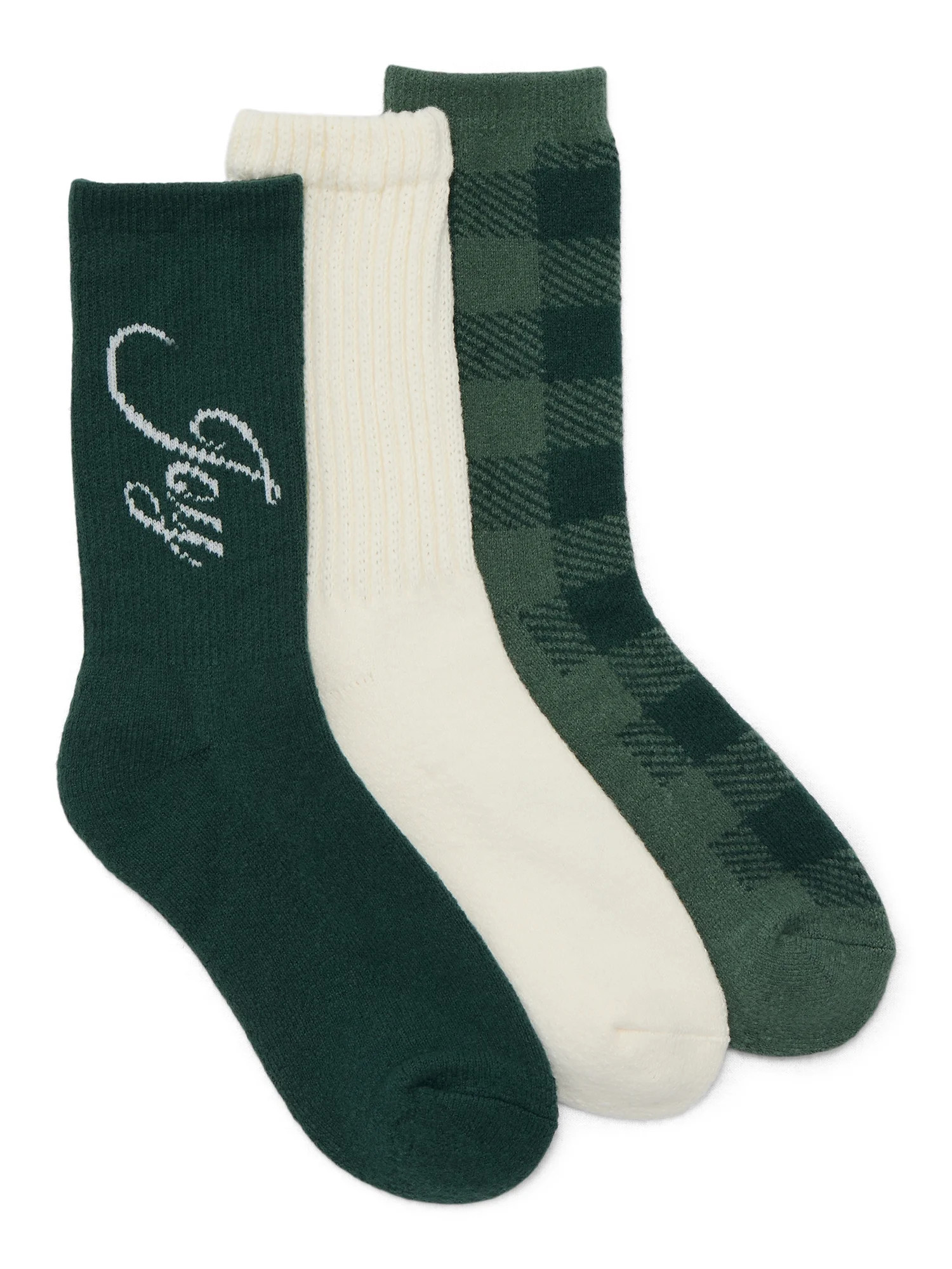 Joyspun Women's Holiday Crew Socks, 3-pack, Fits Shoe Sizes 4-10 | Walmart (US)