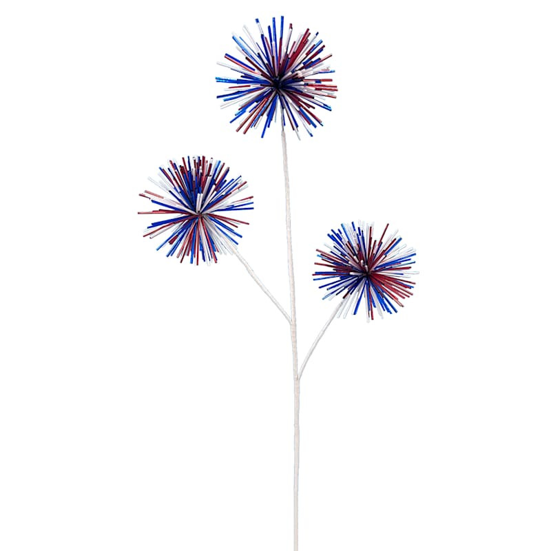 Red White & Blue Burst Stem Pick, 29" | At Home