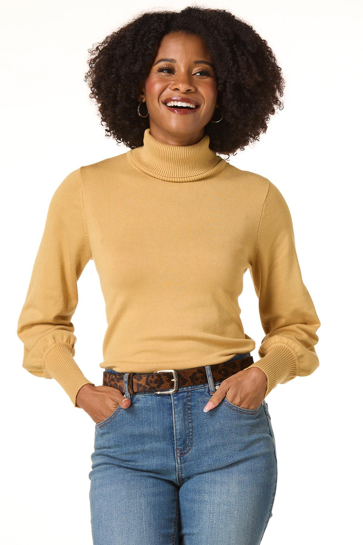 Solid Turtleneck Sweater | Cato Fashions