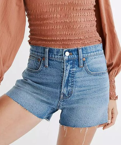 Madewell Blue Burnett Wash Perfect Denim Shorts - Women | Zulily