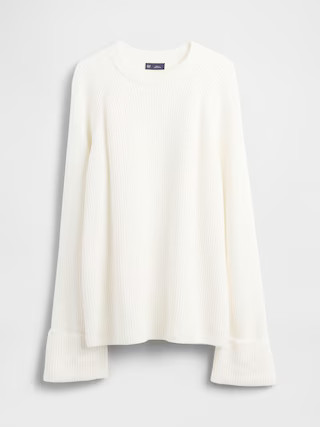 CashSoft Shaker-Stitch Boyfriend Sweater | Gap (US)
