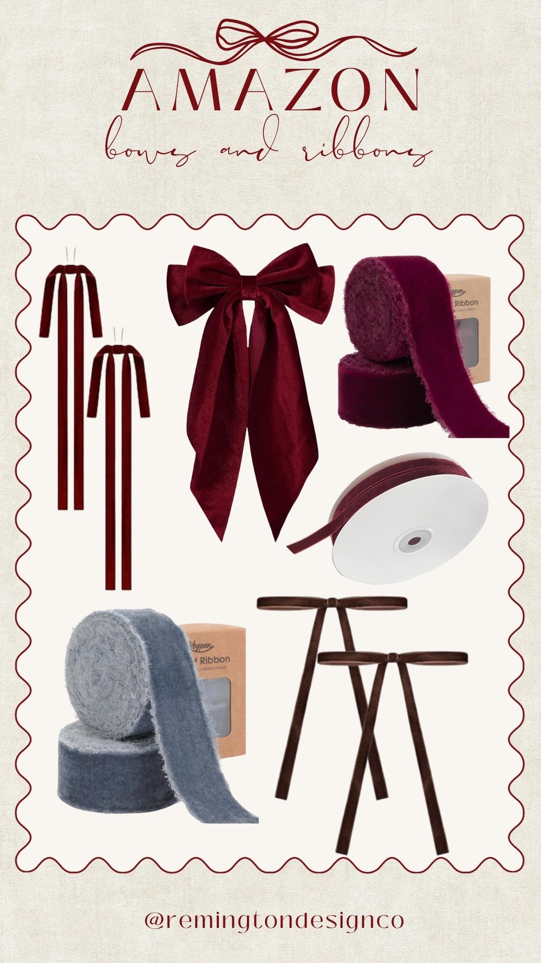 Bows and ribbons from Amazon perfect for holiday decorating and gifts! 

#LTKHome #LTKSeasonal #LTKHoliday