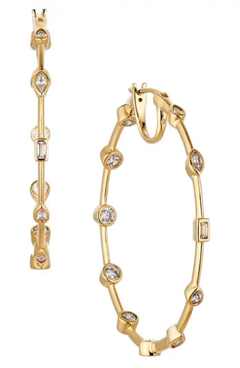Daylight Cubic Zirconia Hoop Earrings | Nordstrom