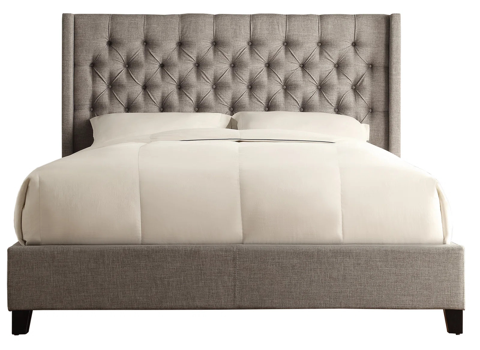 Trevoux Tufted Upholstered Low Profile Platform Bed | Wayfair North America