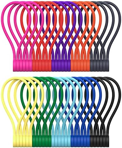 SMART&COOL Reusable Silicone Magnetic Cable Ties for Bundling and Organizing, Holding Stuff, Book... | Amazon (US)