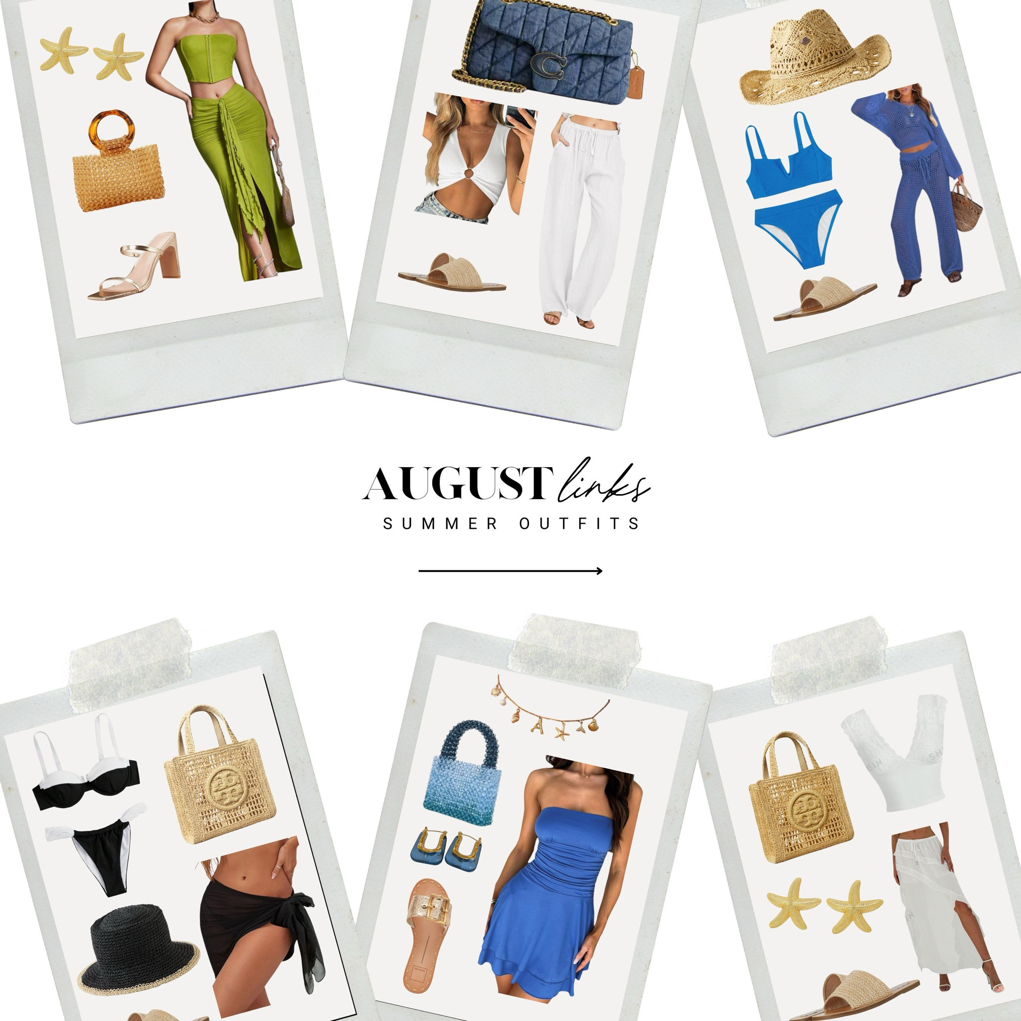 August Links: Summer Outfits 🐳🐚💫🩵✨ 