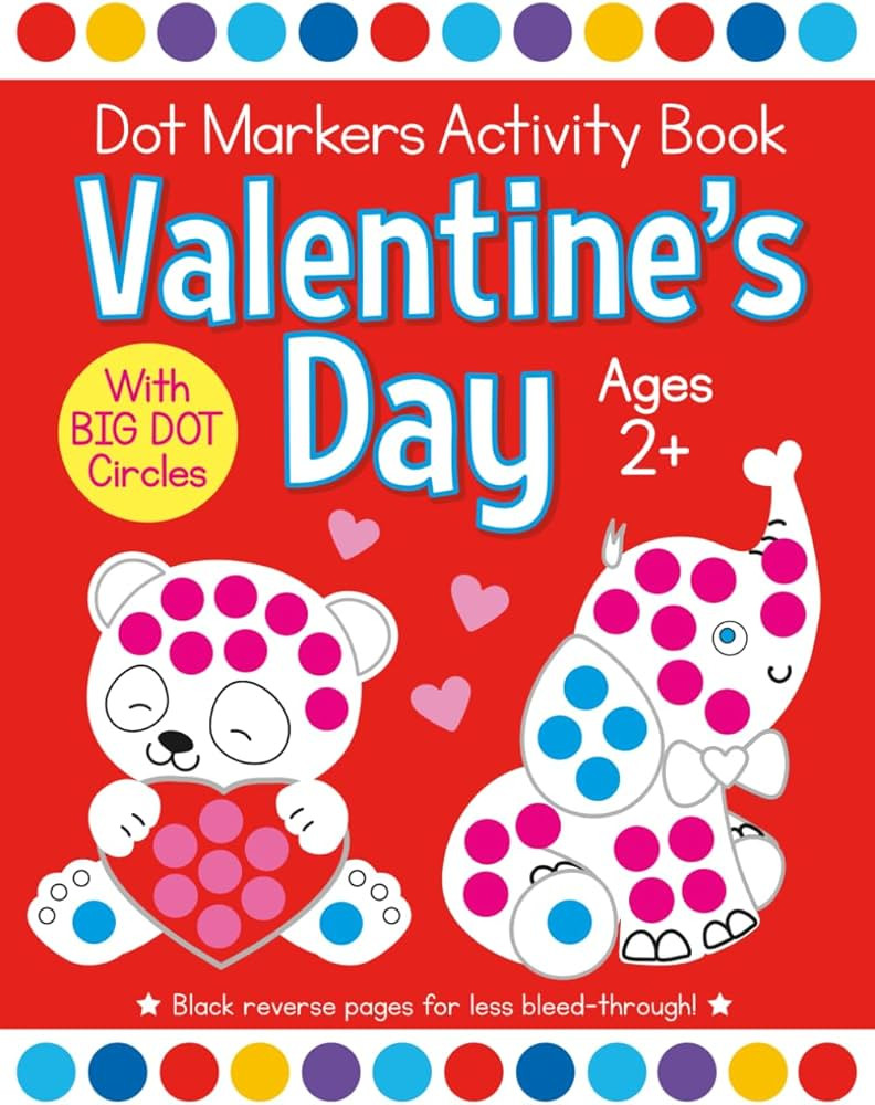 Valentine's Day Dot Markers Activity Book for Ages 2+: Easy Big Dots for Toddler and Preschool Ki... | Amazon (US)