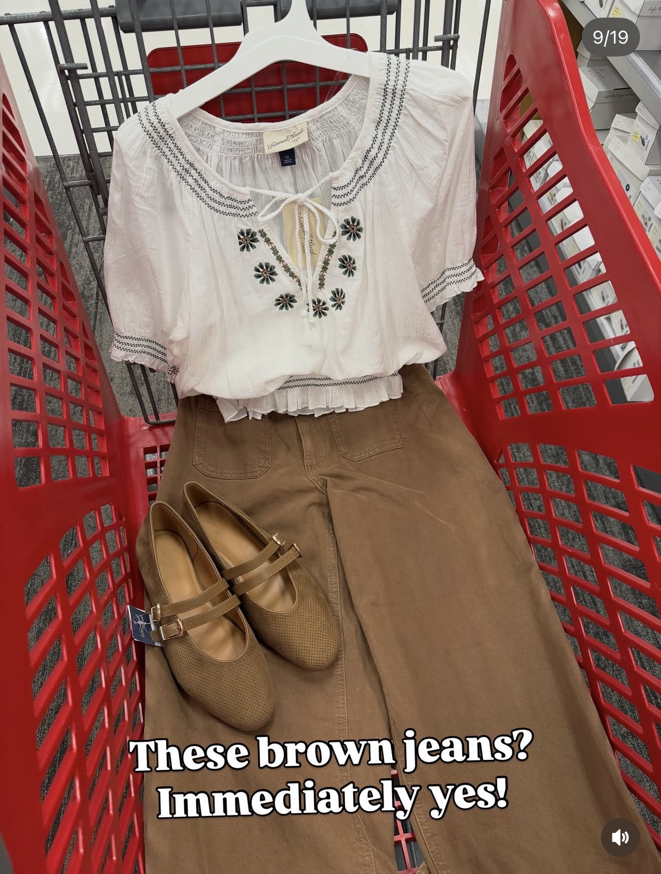 Immediate yes to these Target brown jeans and a pretty boho top! Also can add a neutral sweater to elevate the jeans. #targetstyle

#LTKOver40