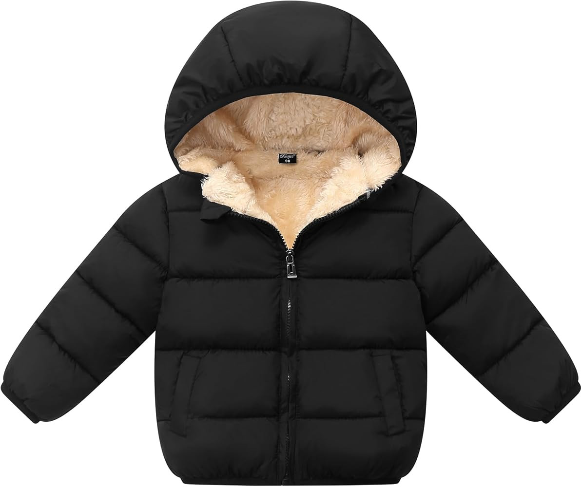 Toddler Baby Hooded Down Jacket Boys Girls Kids Thicken Warm Winter Coat Outerwear 1-7t | Amazon (US)