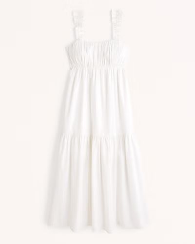 Bow Back Poplin Maxi Dress | Abercrombie & Fitch (US)