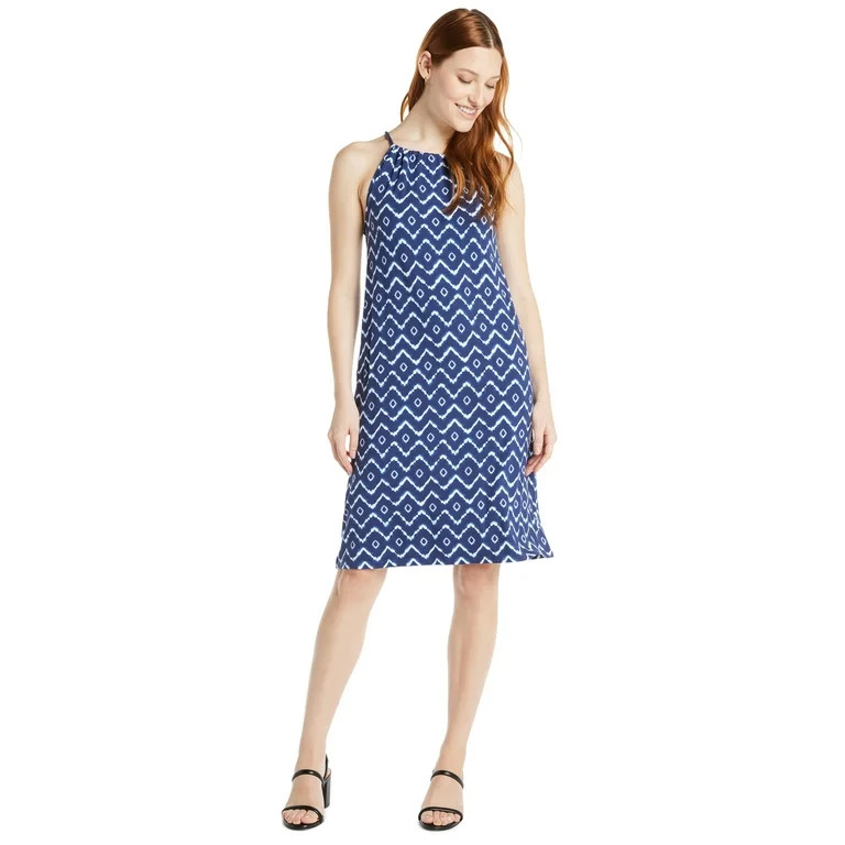 Time and Tru Women's Halter Knit Dress, Sizes XS-XXXL | Walmart (US)