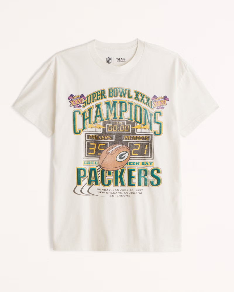 Vintage Green Bay Packers Graphic Tee | Abercrombie & Fitch (US)