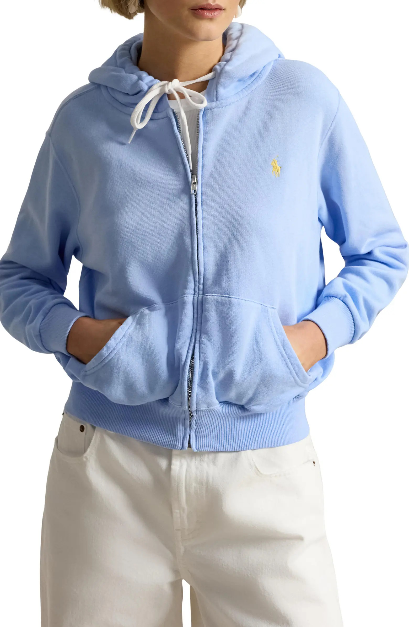 Full Zip Cotton Blend Fleece Hoodie | Nordstrom