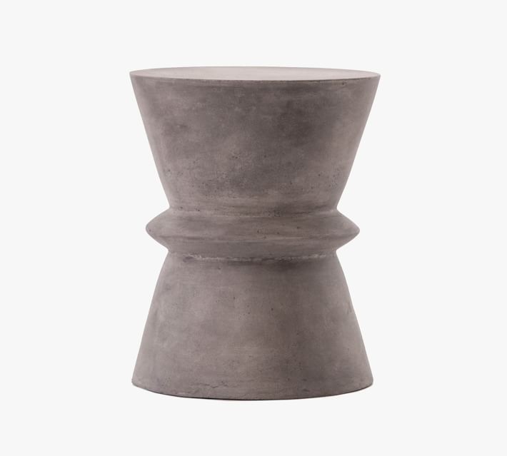 Clessidra Concrete End Table | Pottery Barn | Pottery Barn (US)