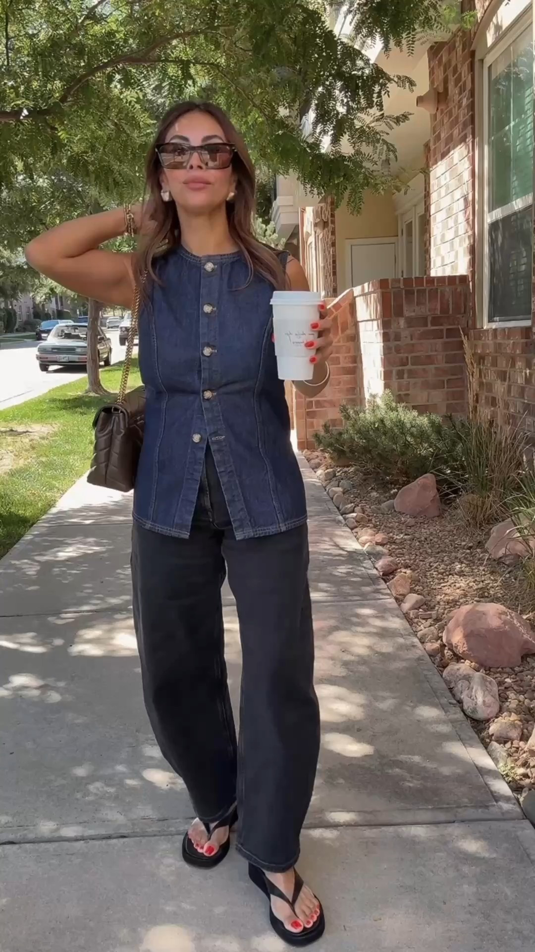 OOTD 🍂 🌰 wearing xs in vest, jeans 24, shoes tts 

Outfit of the day 
Abercrombie 
Denim vest 
Jeans 
Fall outfit ideas 
Fall outfit 
Mom style 
Fall style 
Fall fashion 
Casual style 
Easy style 
Fall 
Casual outfit 

#LTKPetite #LTKSeasonal #LTKStyleTip