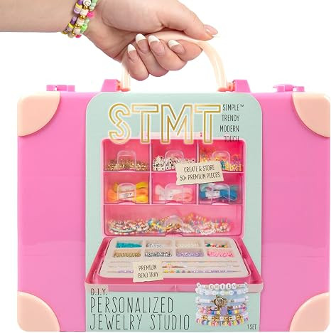 STMT Personalized Jewelry Studio, Create Over 50 Premium Pieces, Trendy Bracelet Making Kit, Incl... | Amazon (US)