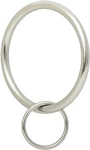 Ivilon Drapery Eyelet Curtain Rings - 2" Ring Loop for Hook Pins, Set of 14 - Brushed Nickel | Amazon (US)