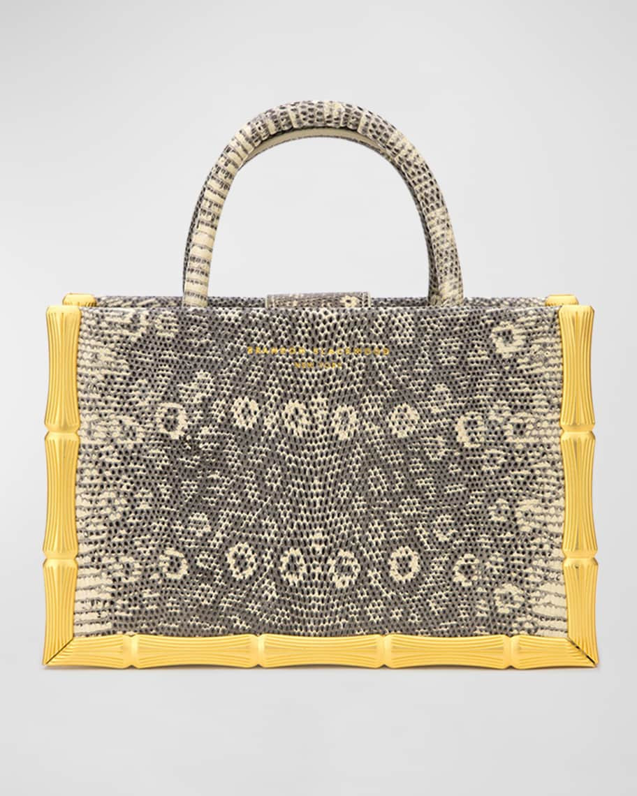 Brandon Blackwood Metal Bamboo Lizard Tote Bag | Neiman Marcus