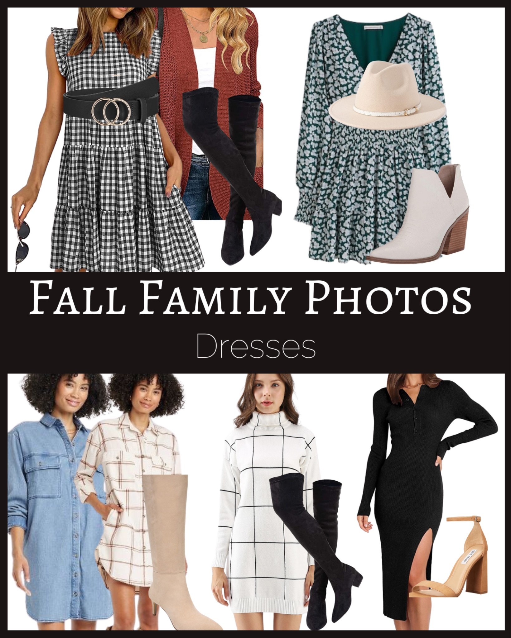 Dresses to wear for Fall Family Photos 

These dresses would look great with Fall Family Photos - make sure to follow my shop on LTK to see how I paired each of these dresses with coordinating outfits for the family! 

These also would make great dresses for work, for thanksgiving , as a holiday outfit or holiday dress too.






#ltkholiday #ltkshoecrush #ltksalealert #ltkstyletip #ltkworkwear , thanksgiving outfit , thanksgiving dress , fall dress , holiday dress , holiday outfit , fall outfit 

#LTKworkwear #LTKSeasonal #LTKfamily