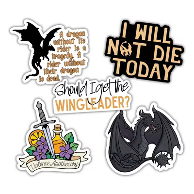 Fourth Wing 5-Vinyl Sticker Pack - Set 2 | Target