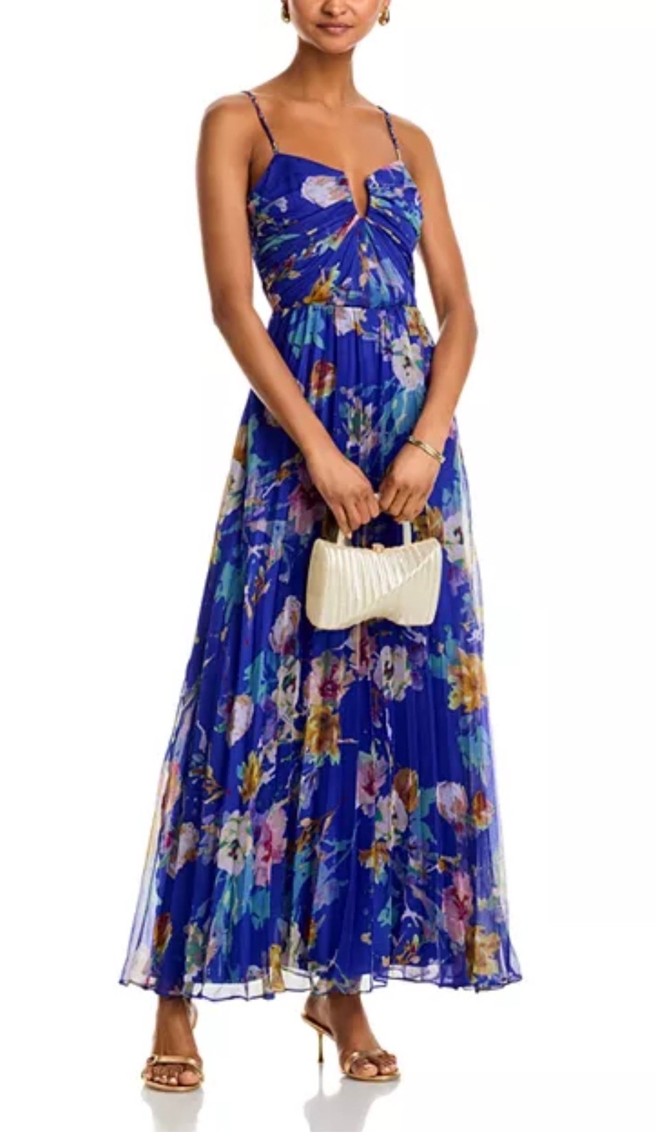 AQUA- Watercolor Guest of Maxi Dress - Exclusive @Bloomingdale's US  #ltkweddingguestdress

#LTKootd #LTKSaleAlert #LTKSeasonal
