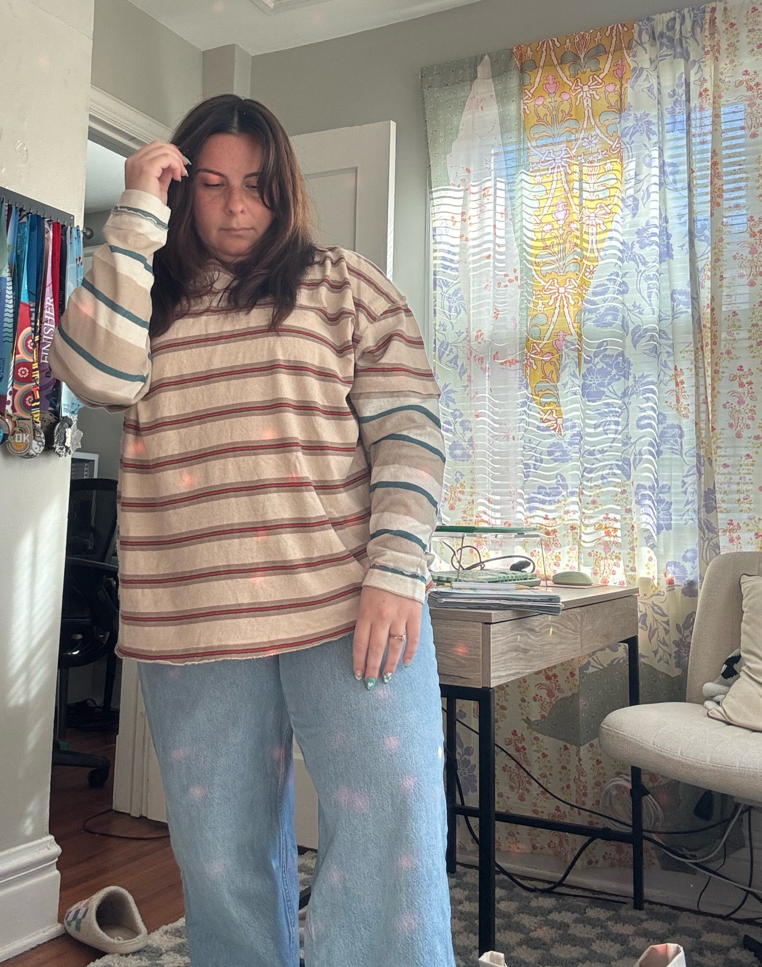 Easy cozy work from home outfit! 