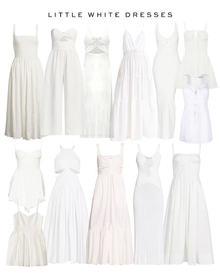 Little white dresses 🤍 white summer dresses perfect for the beach, resort, or for a night outt