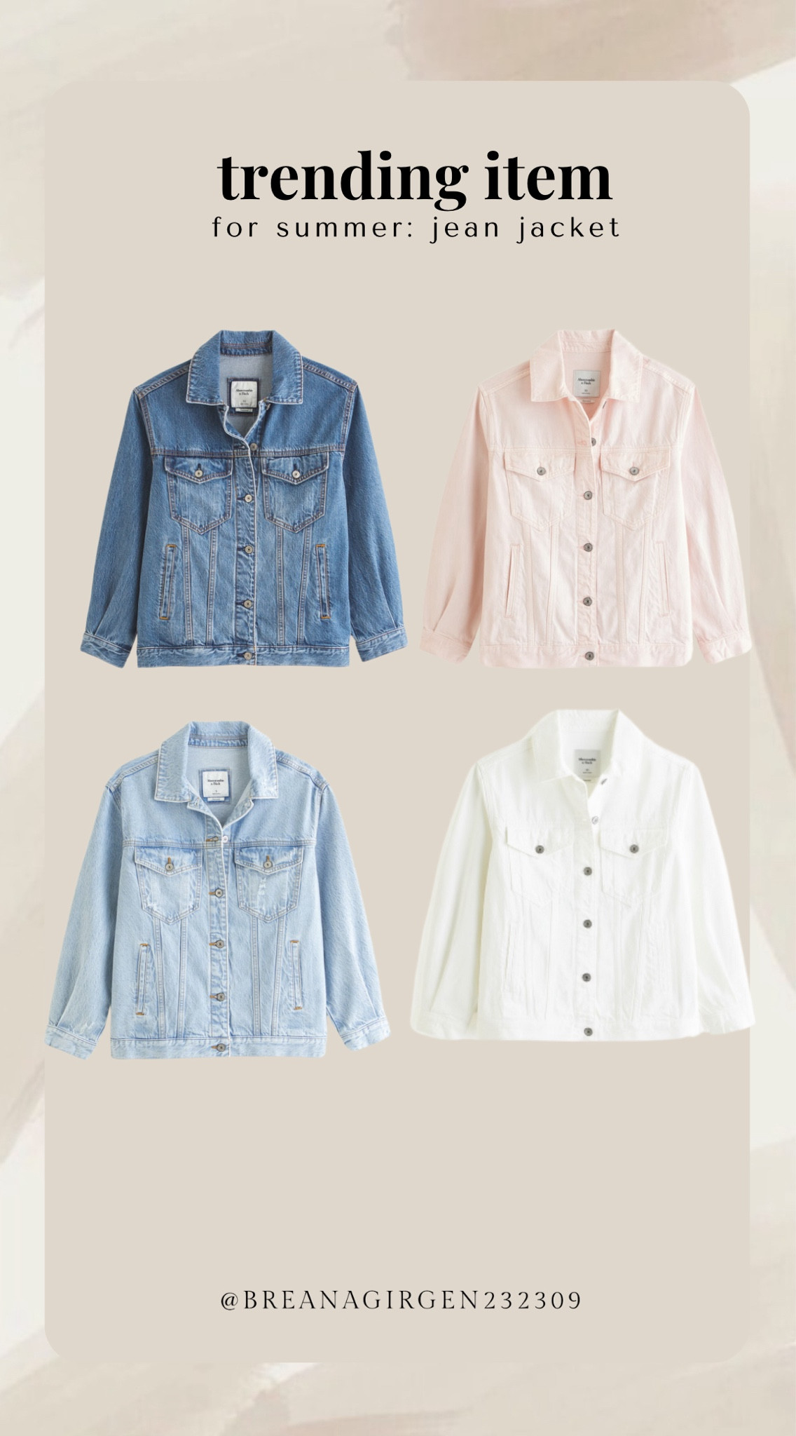 Trending item for summer: Jean Jacket’s! 






Jean jacket, summer jacket, summer trend, summer outfits

#LTKFindsUnder100 #LTKStyleTip