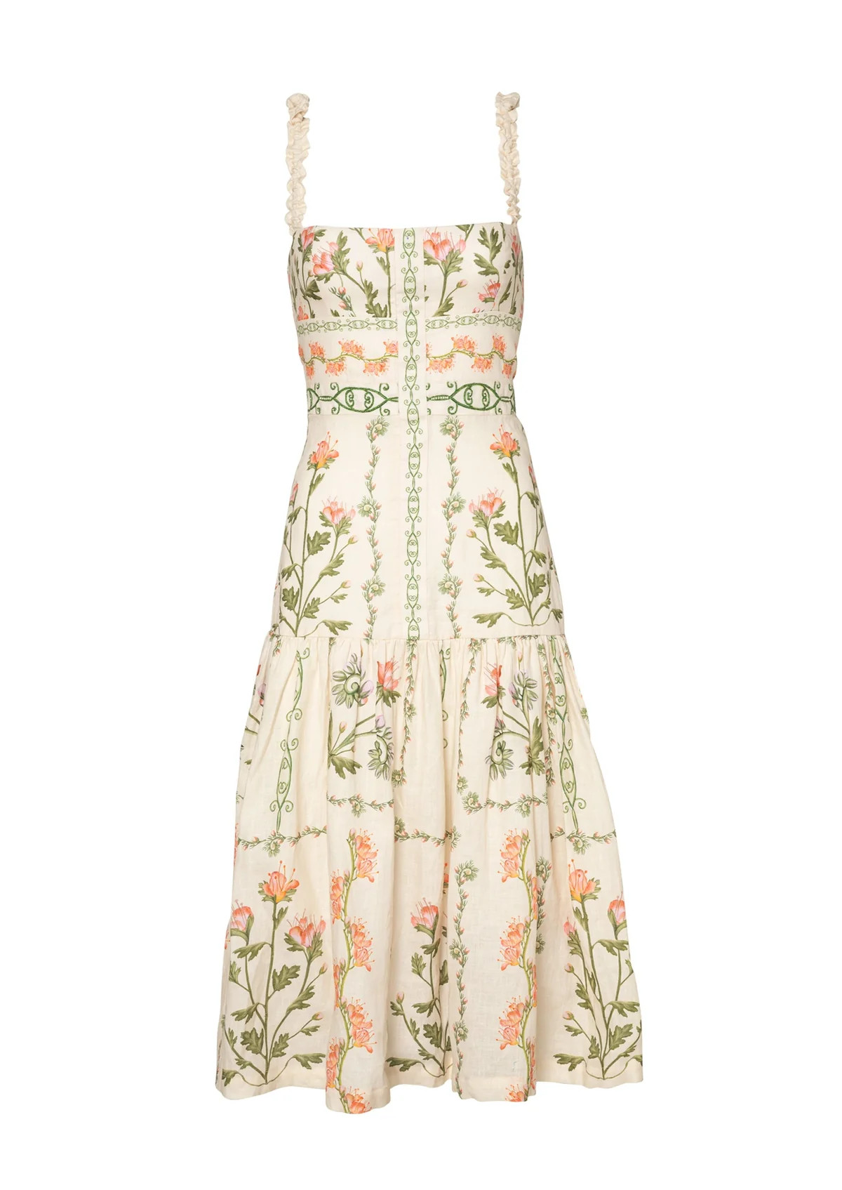 Nispero Oasis Linen Midi Dress | Over The Moon