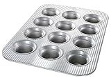 USA Pan Bakeware Nonstick Crown Muffin Pan, 12 Cup | Amazon (US)